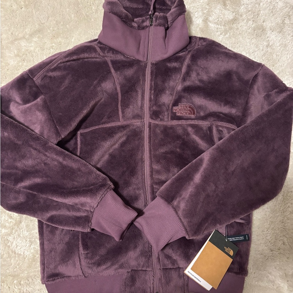 NWT north face fluffy zip up